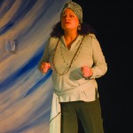 Journalism and mass communications instructor Elizabeth Thomas gets into character in ‘Eleemosynary.’ The play is showing at 7:30 p.m. today through Tuesday in Actor’s Studio Theatre, located at Wilson Hall 310B.