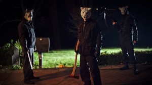 drafthouse.com In the latest horror flick, “You’re Next,” murderers wearing animal masks attack a family who is coming together after being apart for a long time to celebrate their parents’ anniversary. 
