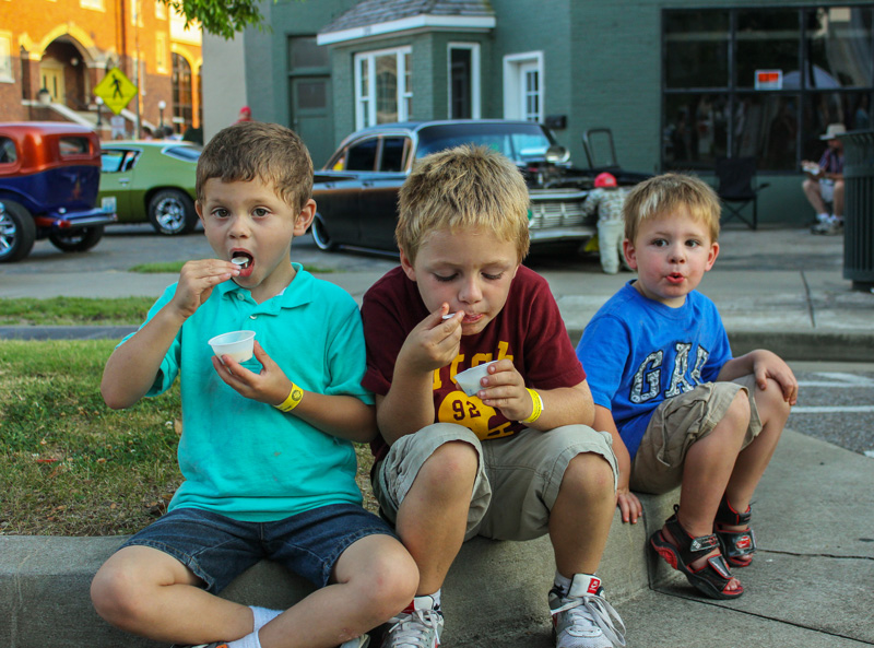 Photos by Kate Russell/The News Free ice cream was one of the many indulgences offered during the 14th annual Ice Cream Festival.