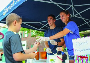 Photos by Kate Russell/The News Free ice cream was one of the many indulgences offered during the 14th annual Ice Cream Festival.