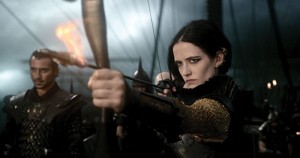 Photo courtesy of post-gazette.com Artemisia, played by Eva Green, shoots a flaming arrow toward the enemy’s wooden ships during a battle scene of “300: Rise of an Empire.” 