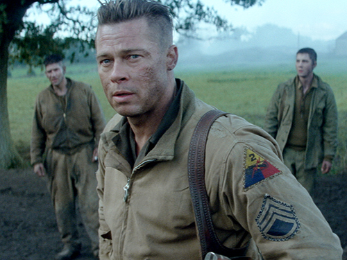 Photo courtesy of hdmovietrailers.eu Brad Pitt stars in ‘Fury’ as a sergeant in the World War II battle movie. The film was released in theaters Oct. 17.