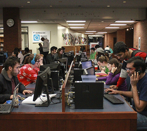 Jenny Rohl/The News During finals week, students can consult the help of graduate students in a new counseling center.