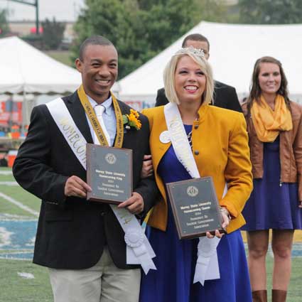 Jenny Rohl/The News Kendrick Settler and Rachel Ross were crowned homecoming king and queen just over a year ago. Now they look to pass on their titles.