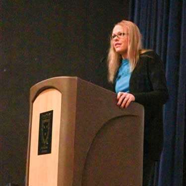 Jenny RohlThe News Jody Cofer Randall speaks at the Come Together Kentucky conference, held last weekend.