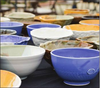 Emily Harris/The News Supporters of Murray Art Guild's "Empty Bowl's Event" handcrafted soup bowls for $15 each.
