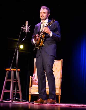 Photo courtesy of Dana Howard Chris Thile, Murray State alum, took to the stage for a night of music last Thursday.