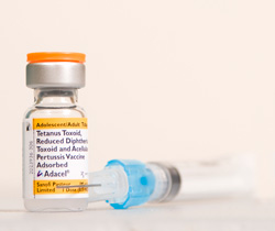 Photo Courtesy of Discover Magazine The TDaP vaccine shot helps prevent the whooping cough. 