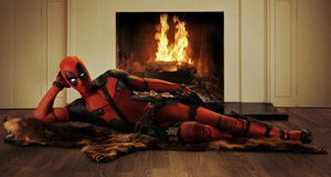 Photo courtesy of www.foxmovies.com Ryan Reynolds lounges in red spandex as the new Marvel anti-hero, Deadpool.