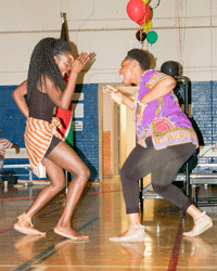 Photo courtesy of Emma Franklin Students and faculty members were welcome to embrace both traditional and modern dance.