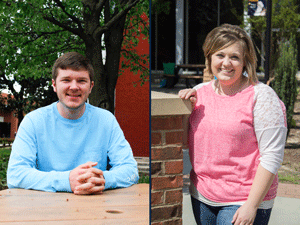 McKenna Dosier/The News Caleb Brannon and Courtney Gerstenecker were nationally recognized on the Farm Credit Fresh Perspectives 100 Honorees list.
