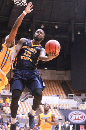 Jenny Rohl/The News OVC: Men’s basketball lost to Morehead State in the quarterfinals of the OVC Tournament.