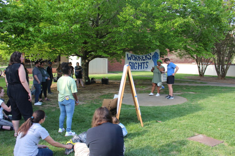 Campus workers advocate for better pay, working conditions - Vimarsana News